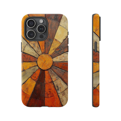 Terracotta Sunburst Boho Phone Case for iPhone, Pixel & Samsung