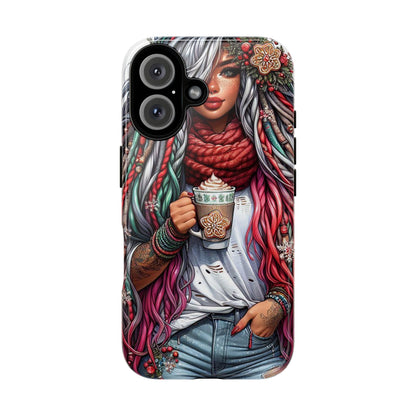 Boho Winter Queen – Cozy Dreads & Holiday Vibes Mobile Cover