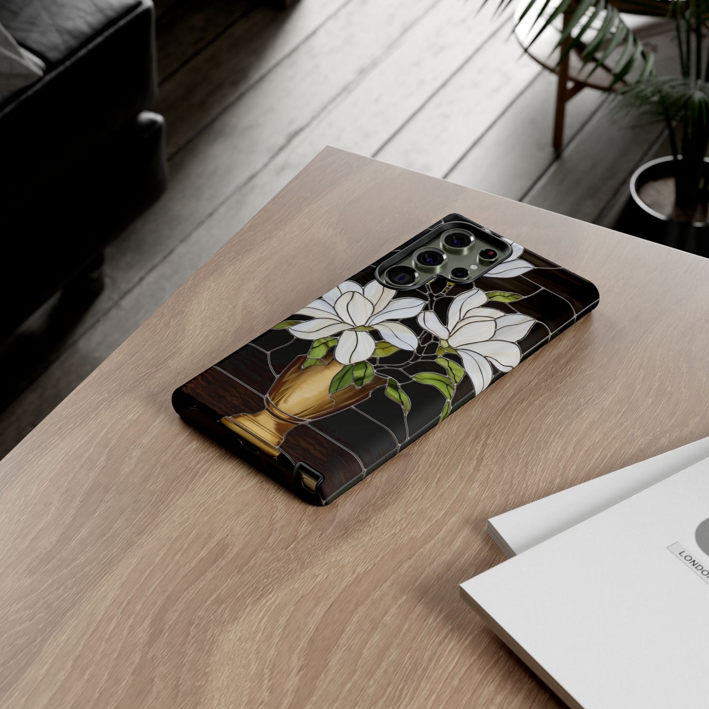 Stained Glass Floral Phone Case
