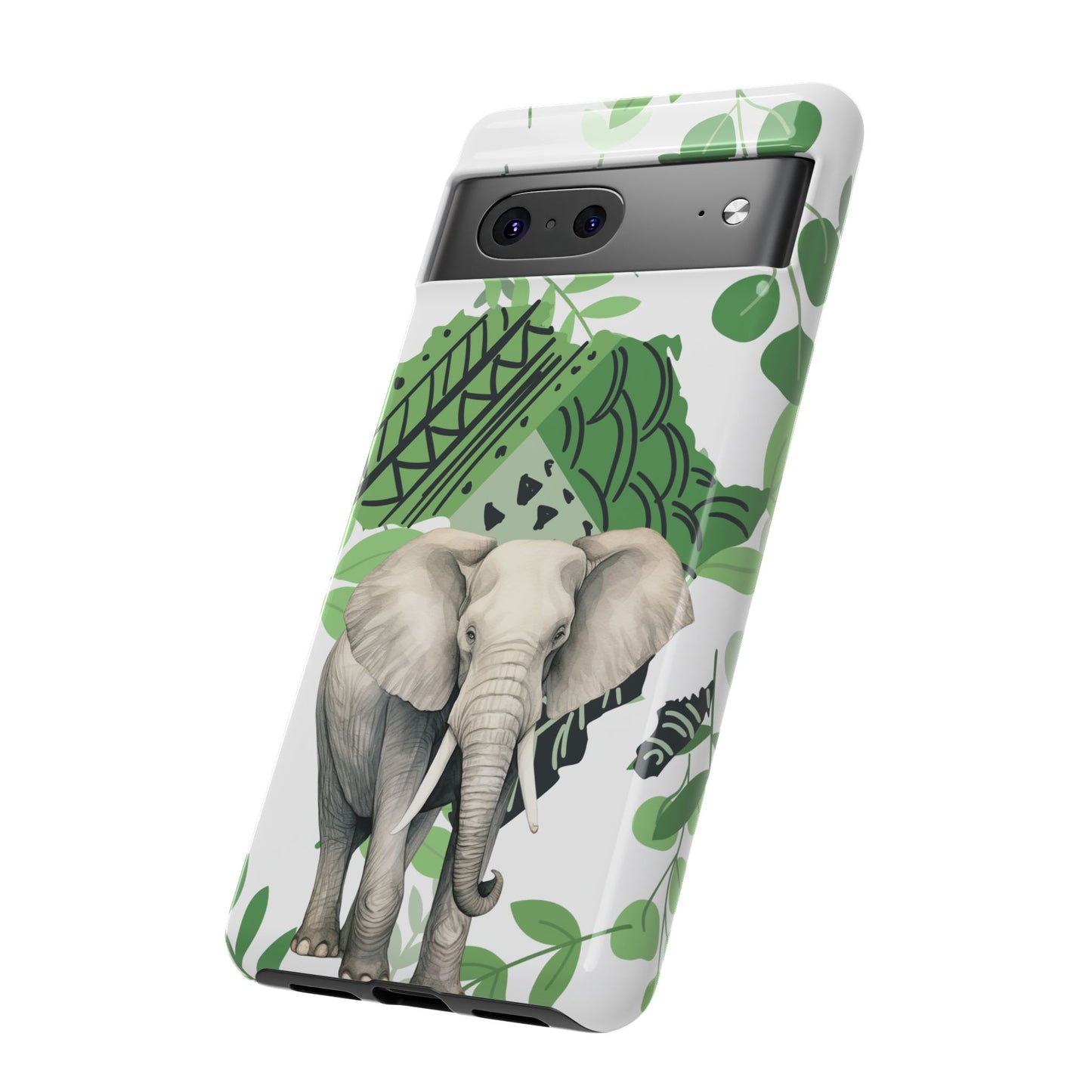 Tropical Elephant Mobile Cover – Nature-Inspired Boho Art