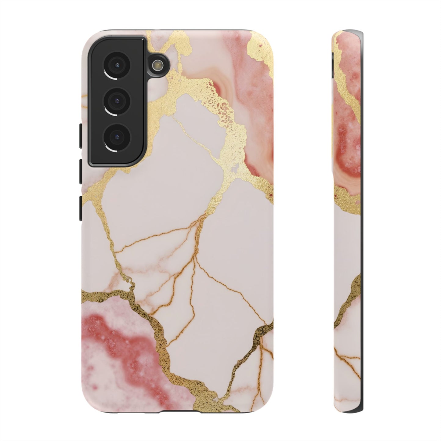 Beautiful Pink Minimal Marble Case Design