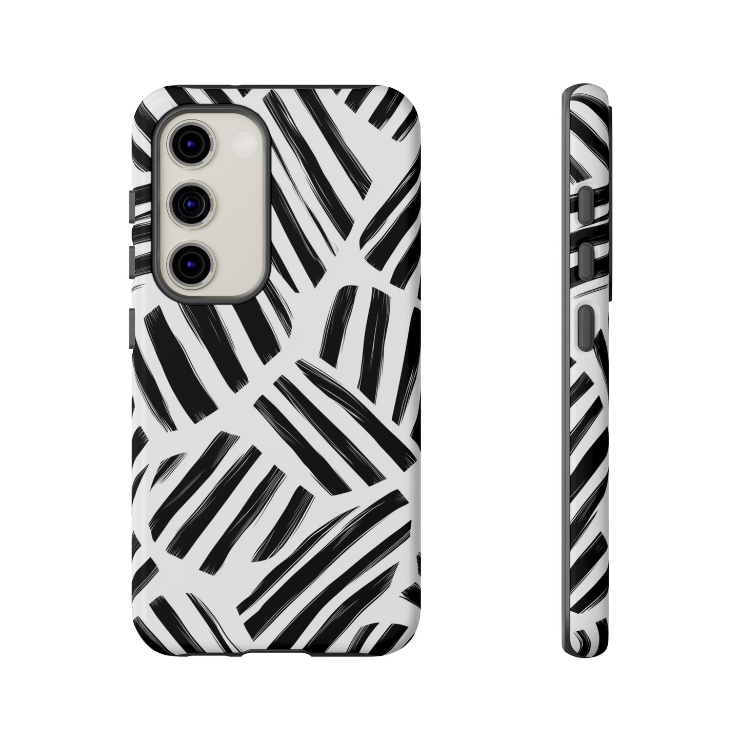Sleek Noir Striped Phone Case for iPhone, google Pixel & Samsung