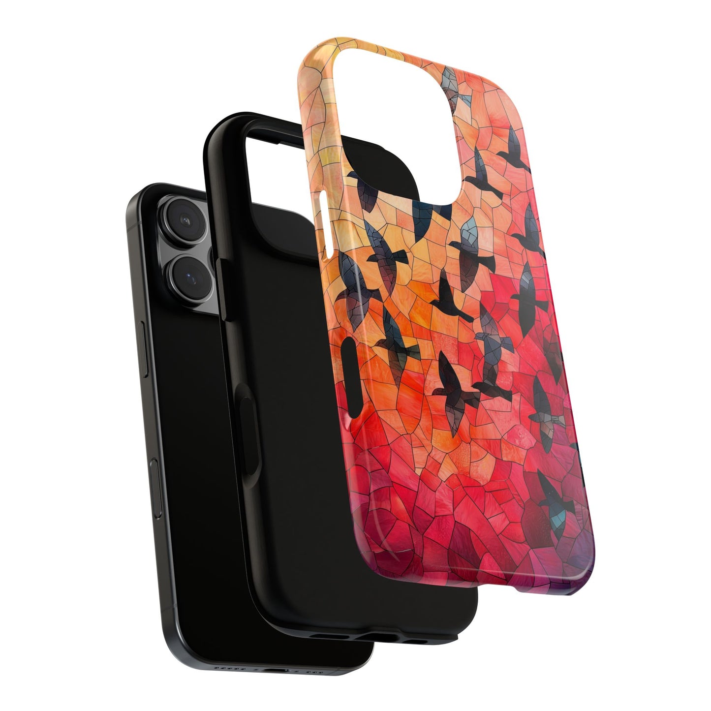 Chorus of Flight – Mosaic Birds Phone Case for iPhone, Samsung & Pixel