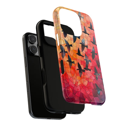Chorus of Flight – Mosaic Birds Phone Case for iPhone, Samsung & Pixel