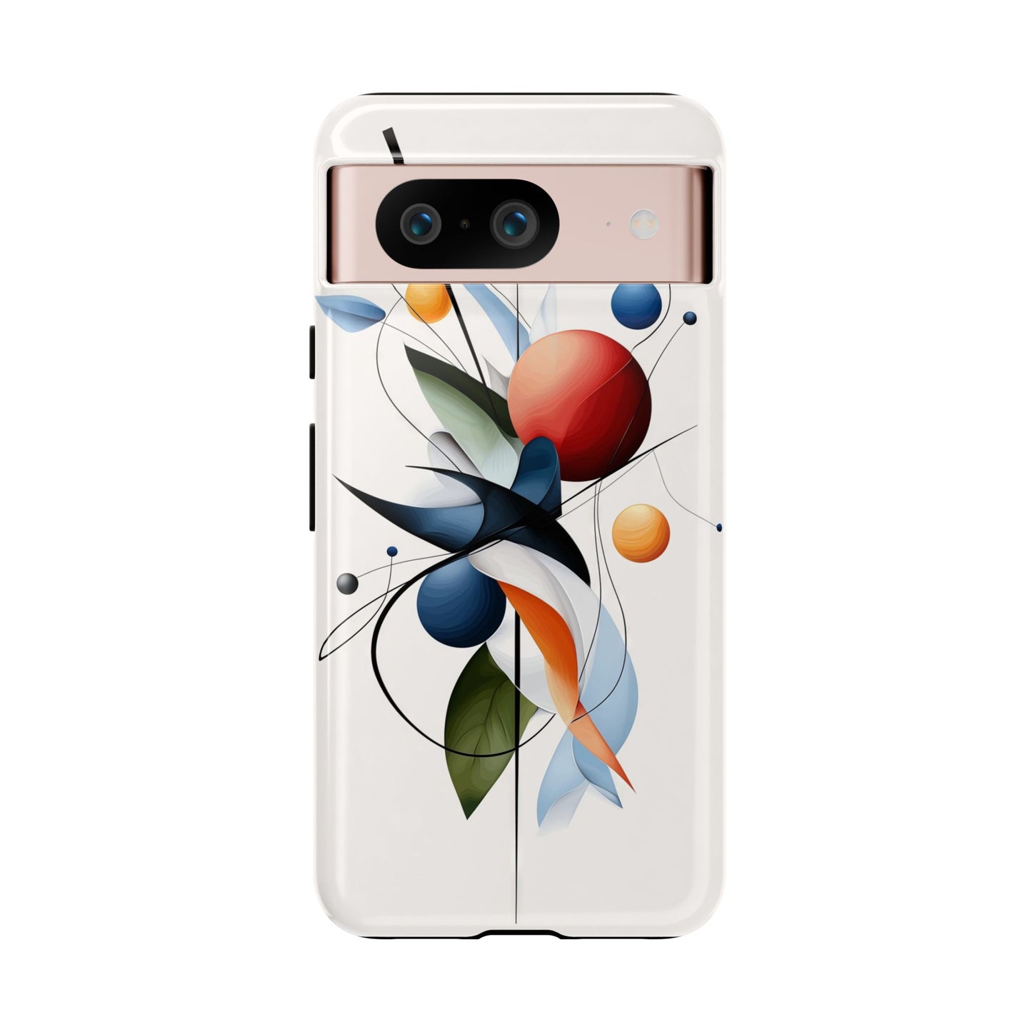 Orbit Bloom – Minimal Abstract Art Phone Case for iPhone, Samsung & Pixel