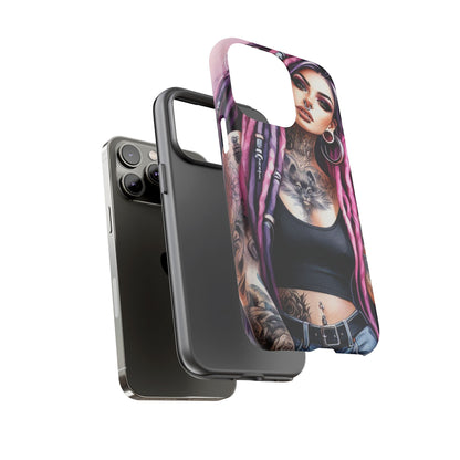 Tattooed Rebel – Gothic Cat Spirit Mobile Cover