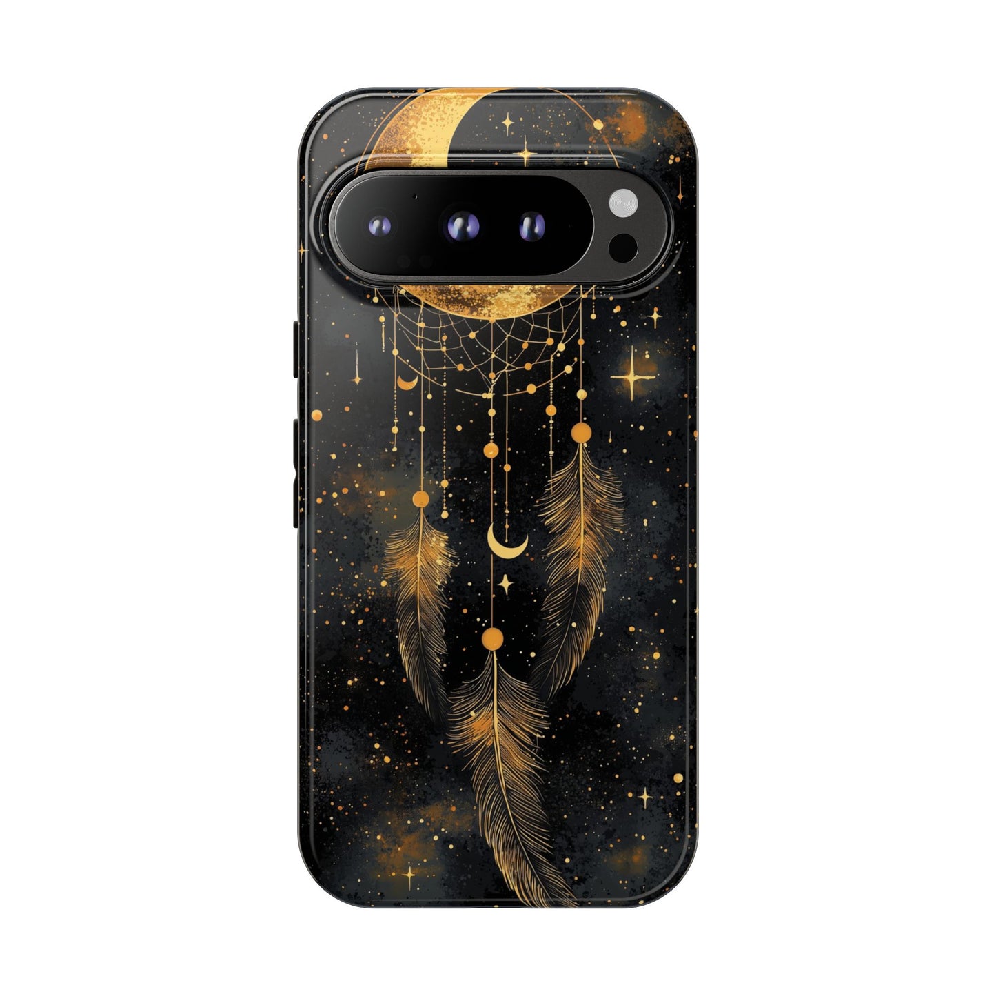 Golden Moon Boho Dreamcatcher Phone Case for iPhone, Pixel & Samsung
