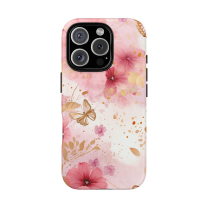 Blush Elegance Floral Mobile Case