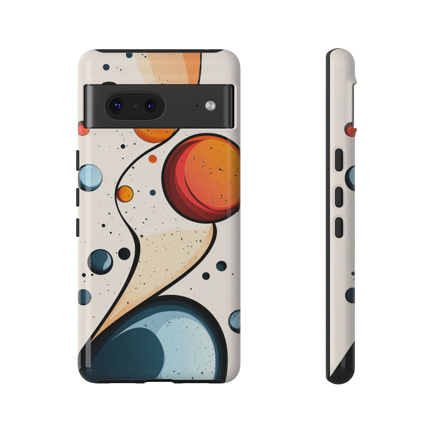 Solar Drift – Abstract Orbital Phone Case for iPhone, Samsung & Pixel