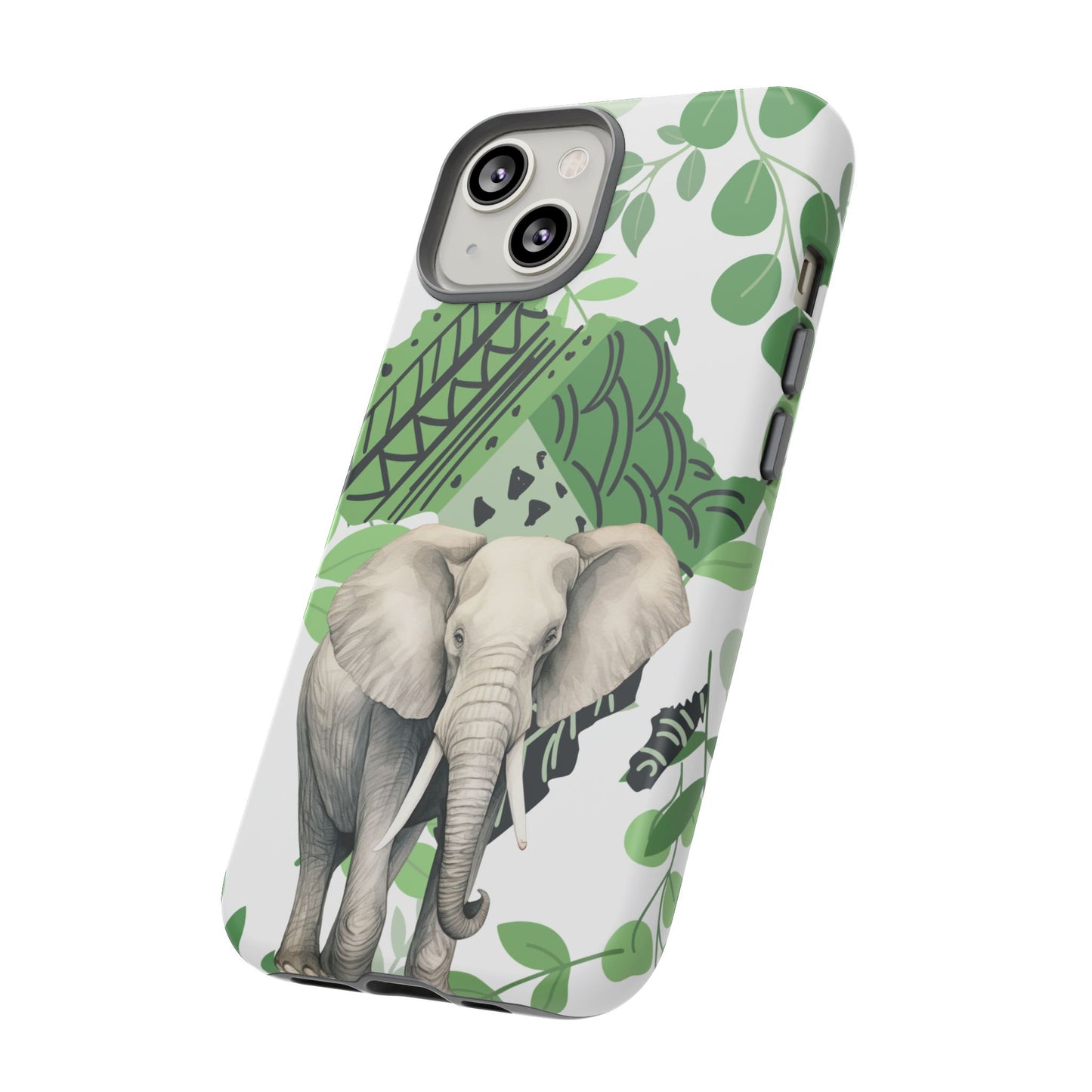 Tropical Elephant Mobile Cover – Nature-Inspired Boho Art