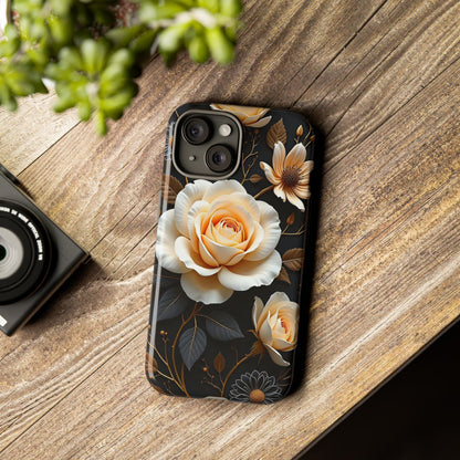 Elegant 3D Floral Design, Botanical Phone Case design for Iphone.