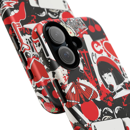 Bold Red & Black Ace Card Phone Case
