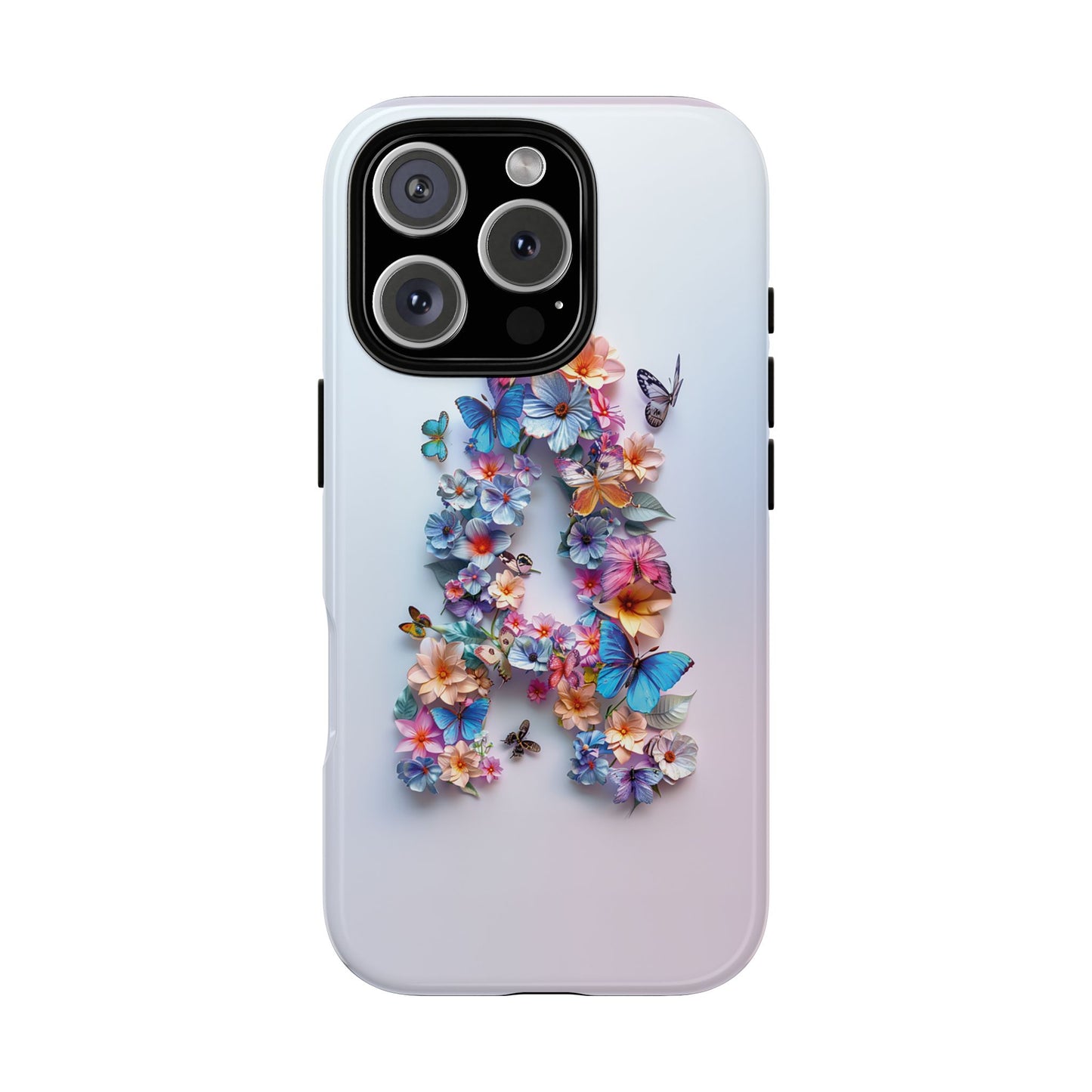 Floral Letter A Phone Case – Personalized Aesthetic Cover for iPhone, Samsung & Google Pixel