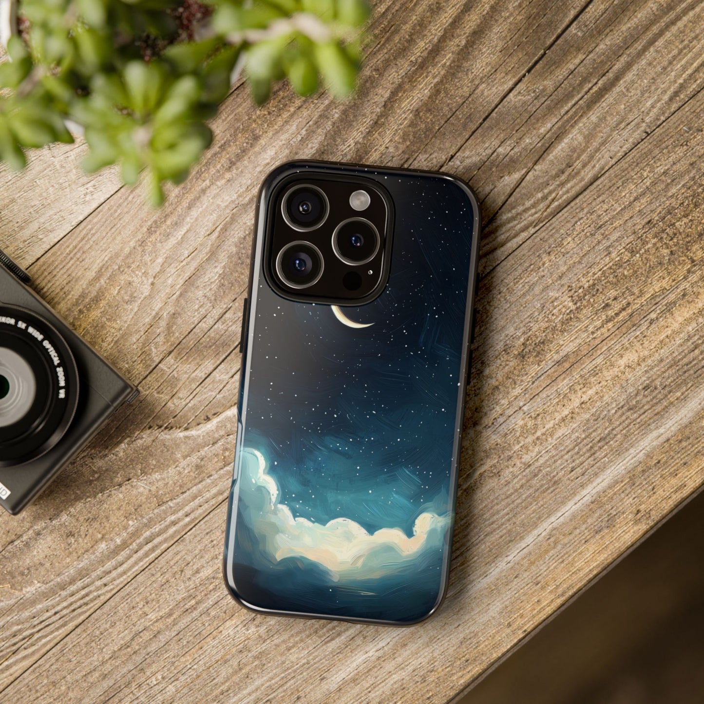 Midnight Aurora Watercolor Phone Case for iPhone, google Pixel & Samsung