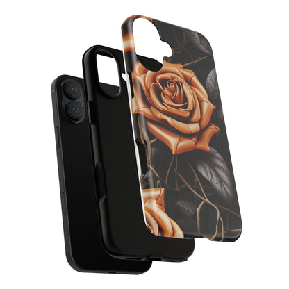 Midnight Gold Rose Mobile Case