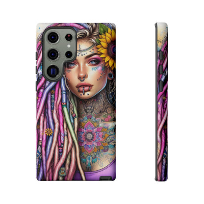 Boho Mandala Goddess – Ethereal Tattoo Art Mobile Cover