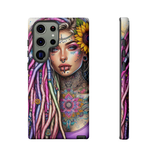 Boho Mandala Goddess – Ethereal Tattoo Art Mobile Cover