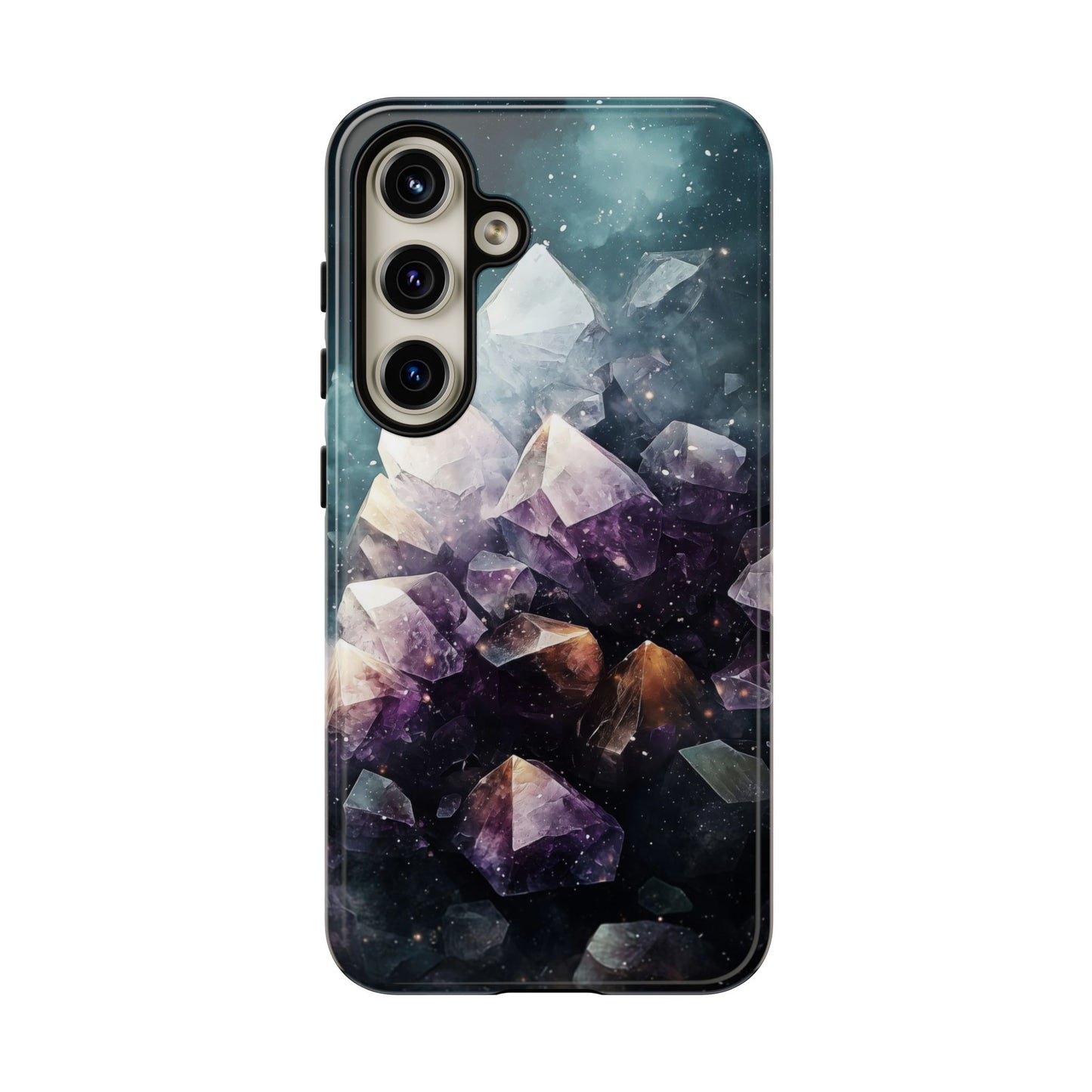 Galactic Amethyst Stones Phone Case for iPhone, Samsung & Google Pixel