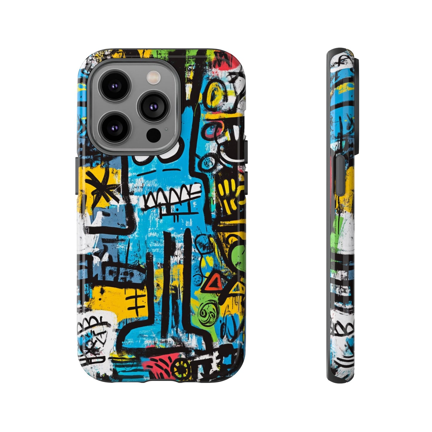Basquiat Design Phone Case – Unique Street Art Protector - iPhone, Samsung & Google Pixel Cover - Artistic Painting Case,  Art Lover Gift