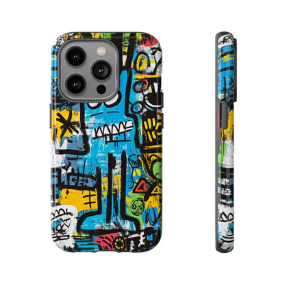 Basquiat Design Phone Case – Unique Street Art Protector - iPhone, Samsung & Google Pixel Cover - Artistic Painting Case,  Art Lover Gift
