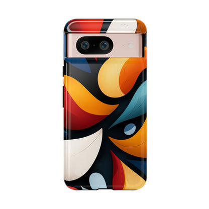 Petal Drift – Modern Abstract Leaf Pattern Phone Case for iPhone, Samsung & Pixel