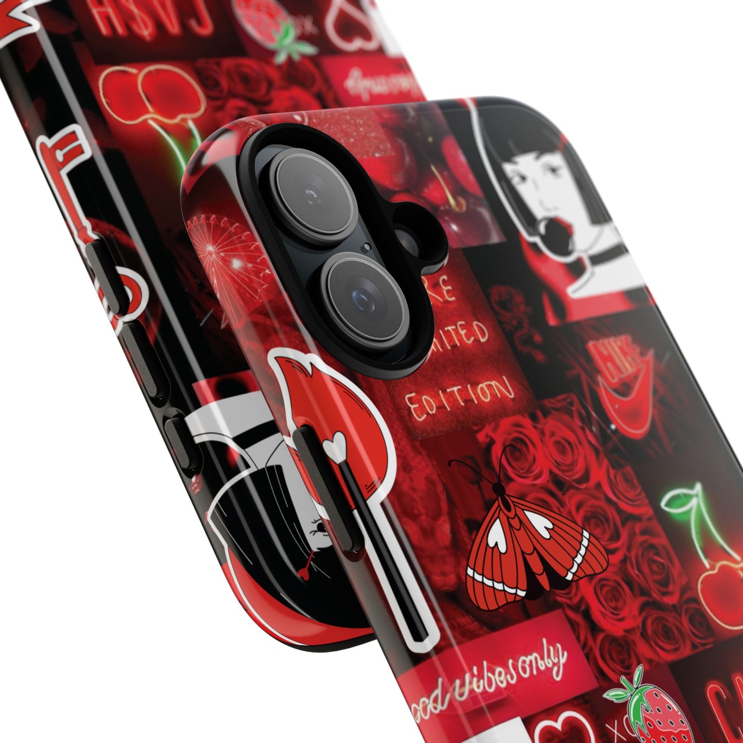 Red Pop Art Neon Vibes Phone Case