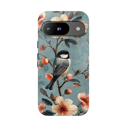 Floral Bird Phone Case - Elegant Nature-Inspired Cover for iPhone, Samsung & Google Pixel