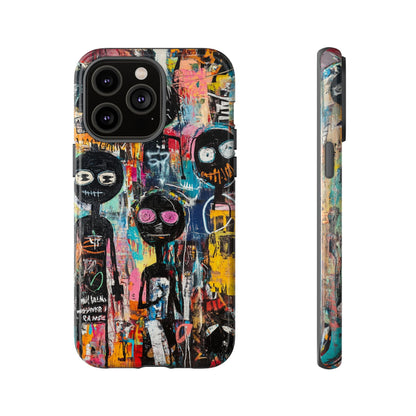 Basquiat Art iPhone Case – Modern Urban Graffiti Design - iPhone, Samsung & Google Pixel Cover - Artistic Painting Case,  Art Lover Gift