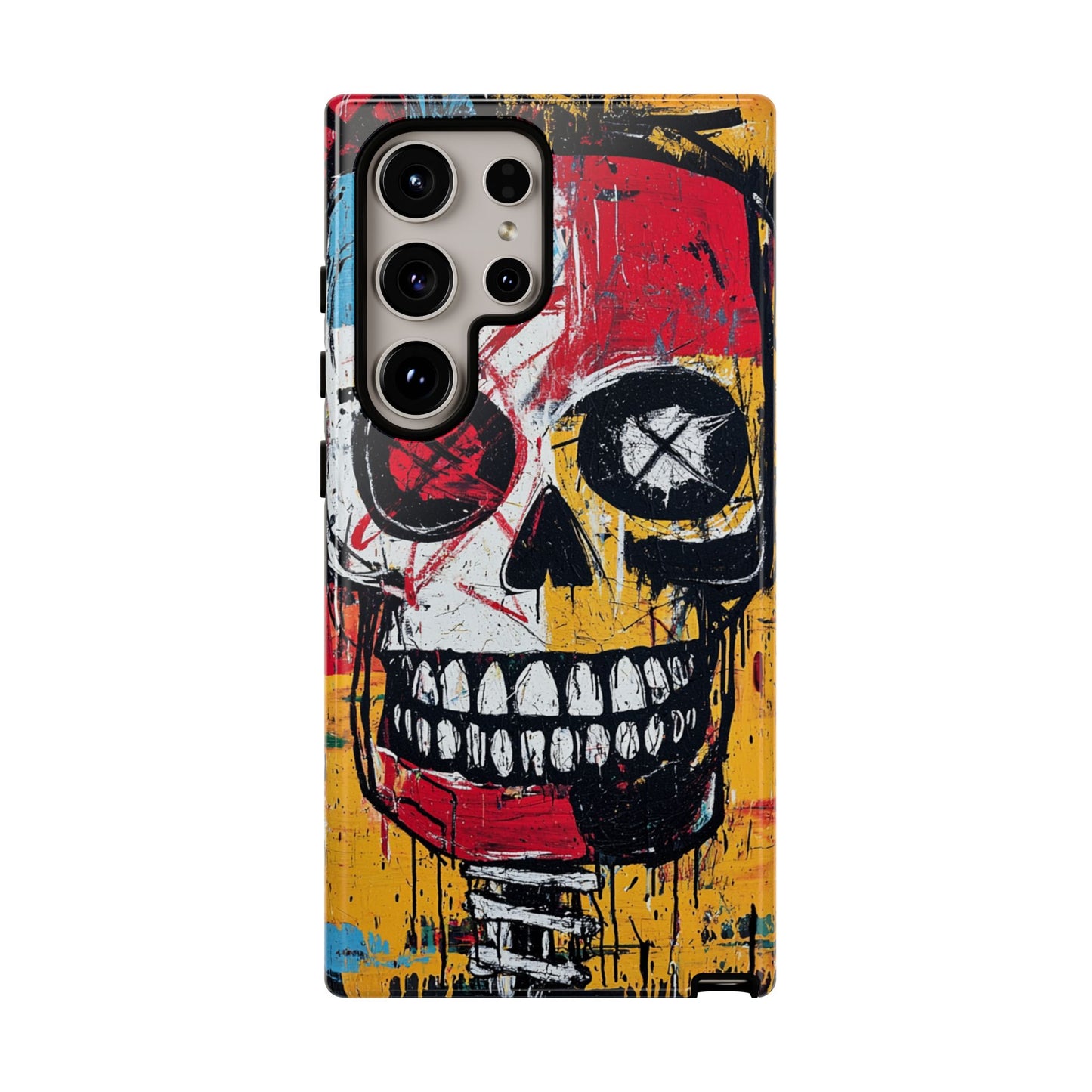 Basquiat Phone Case – Bold Urban Art Design - iPhone, Samsung & Google Pixel Cover - Artistic Painting Case,  Art Lover Gift