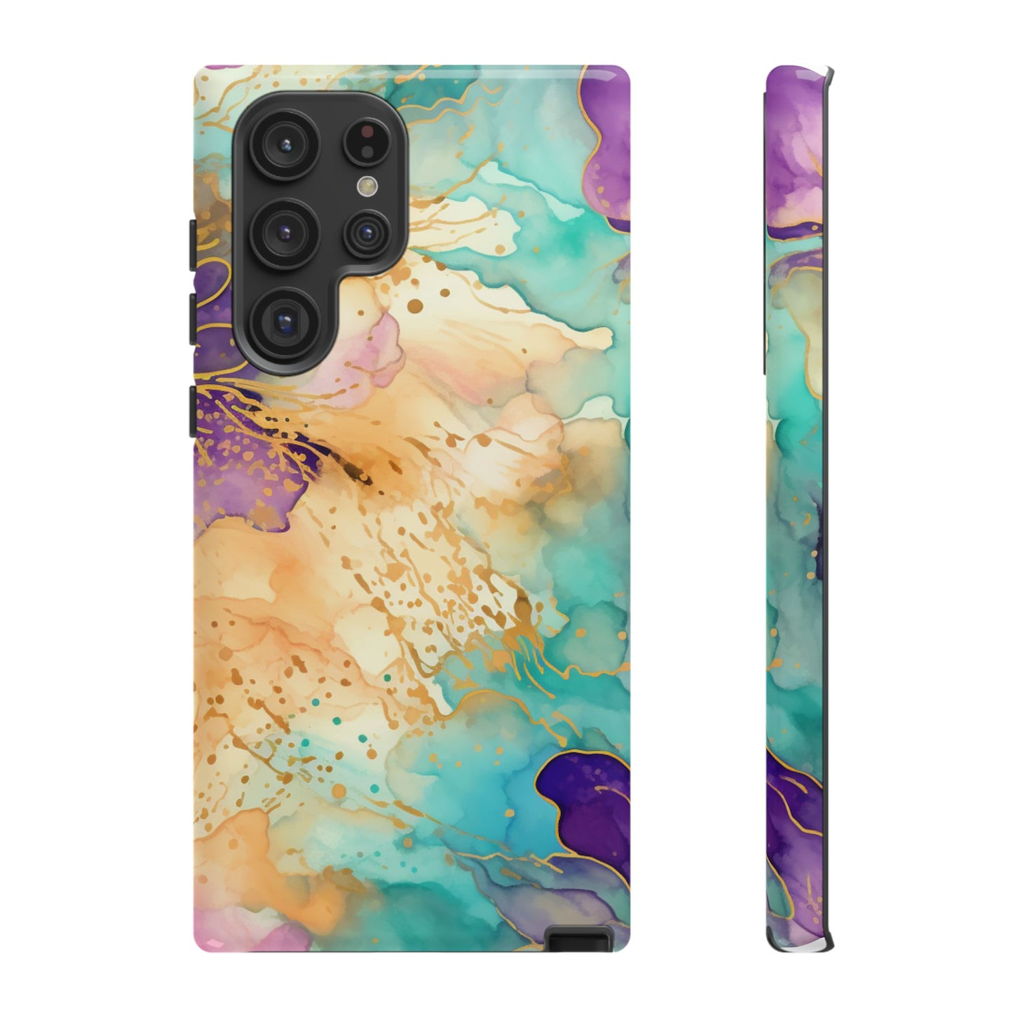 Golden Aura Abstract Watercolor Mobile Case