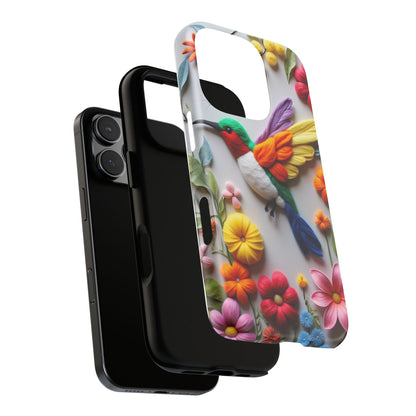 Elegant Hummingbird with Floral Mosaic Design | Nature's Artistic Vibes | Pixel 8 pro