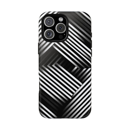 Monochrome Matrix Phone Case for iPhone, Pixel & Samsung