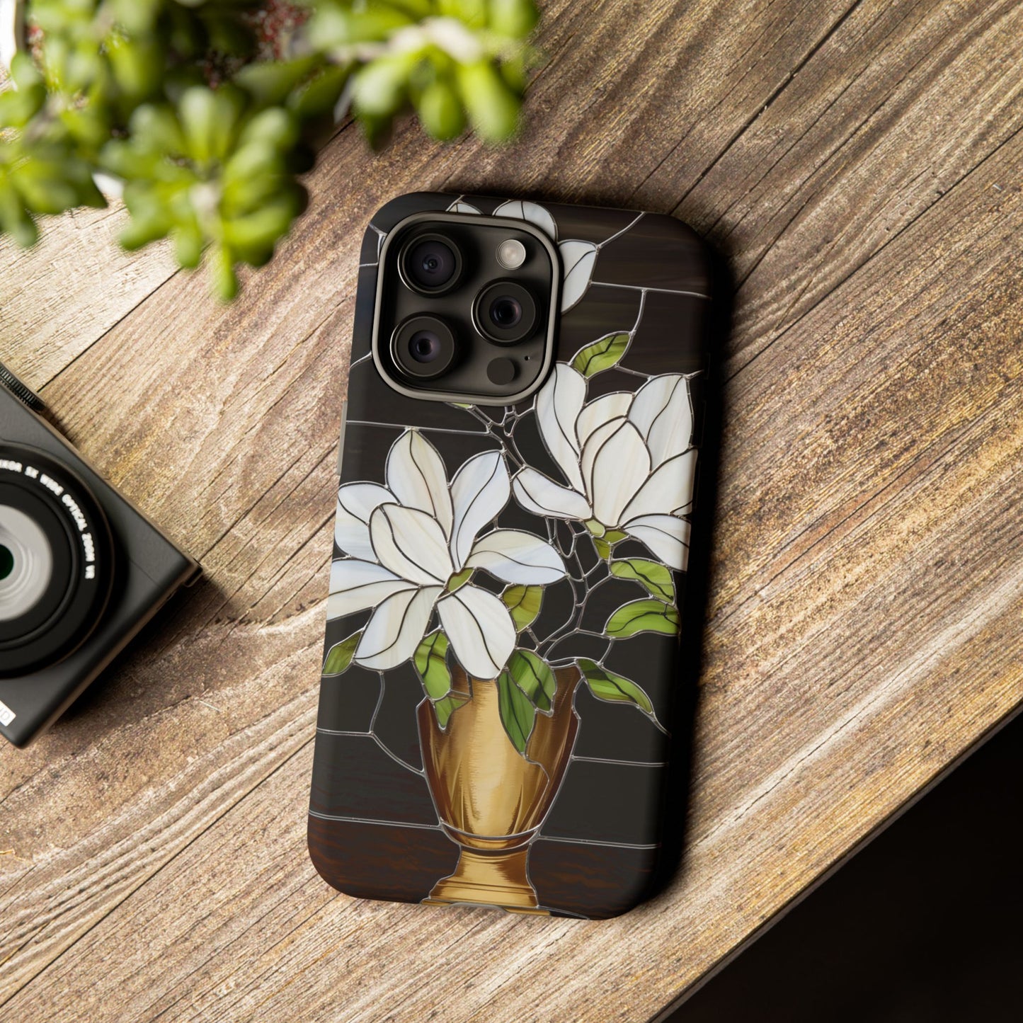 Stained Glass Floral Phone Case