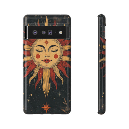 Boho Cosmic Sun Phone Case for iPhone, Pixel & Samsung