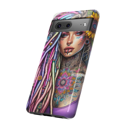 Boho Mandala Goddess – Ethereal Tattoo Art Mobile Cover