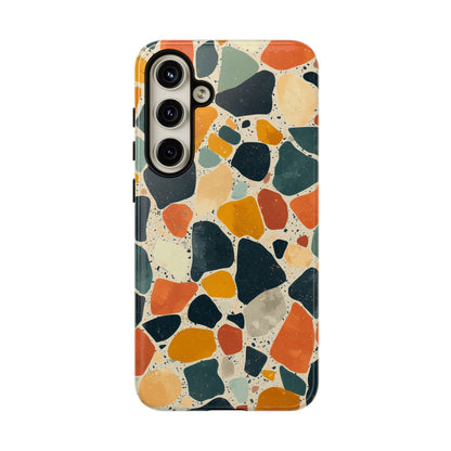 Terracotta & Teal Terrazzo Phone Case for iPhone, google Pixel & Samsung
