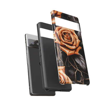 Midnight Gold Rose Mobile Case