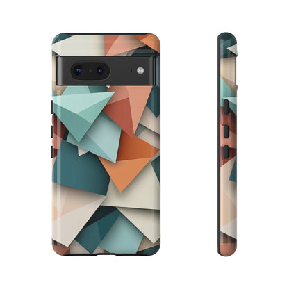 Origami Prism – Abstract Tri-Fold Geometry Phone Case – iPhone, Google Pixel, Samsung