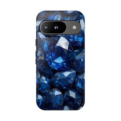 Blue Crystal Aesthetic Phone Case for iPhone, Google Pixel, Samsung