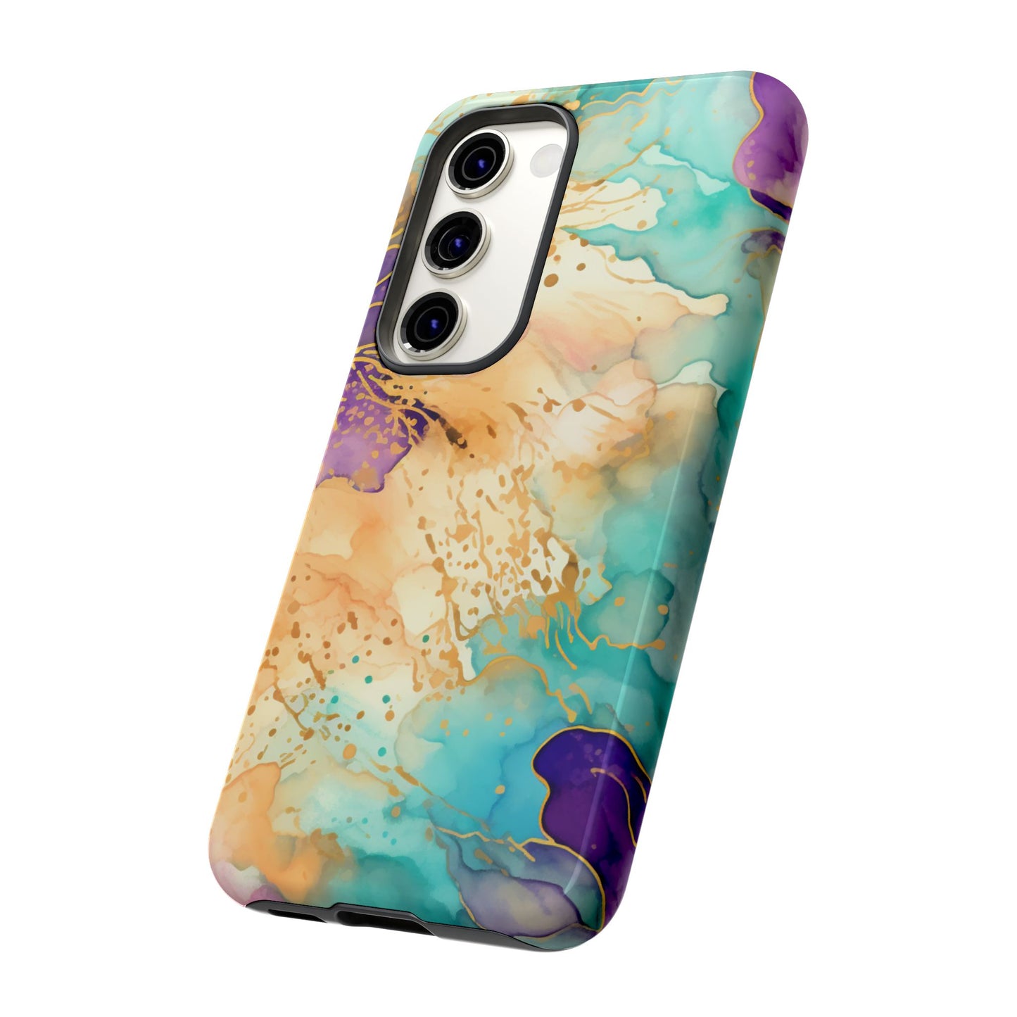 Golden Aura Abstract Watercolor Mobile Case