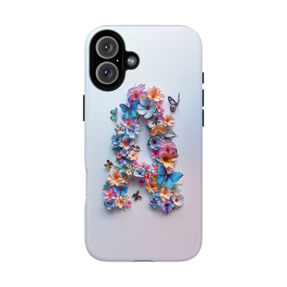 Floral Letter A Phone Case – Personalized Aesthetic Cover for iPhone, Samsung & Google Pixel