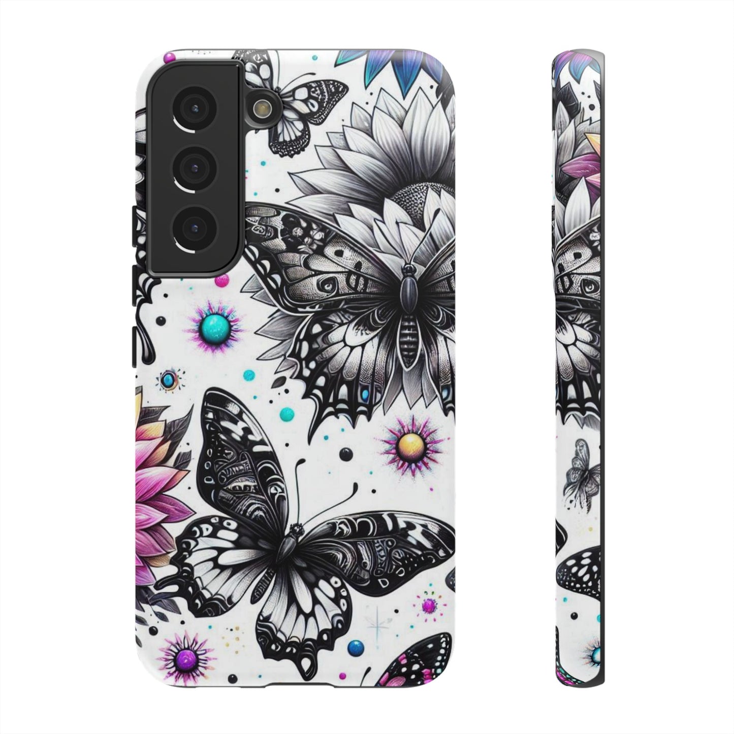 Celestial Flight – Cosmic Butterflies & Floral Magic Mobile Cover