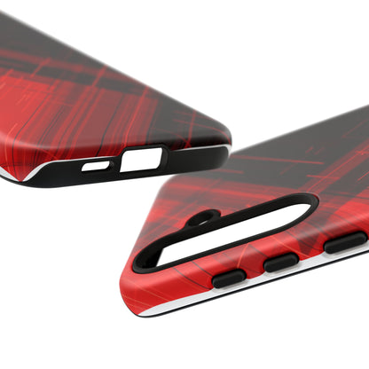 Abstract Red and Black Geometric Pattern