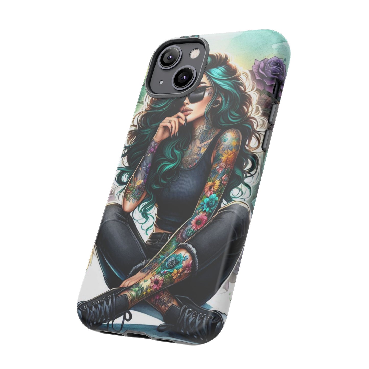 Urban Wildflower – Edgy Tattooed Beauty Mobile Cover