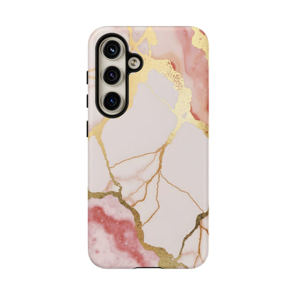Beautiful Pink Minimal Marble Case Design