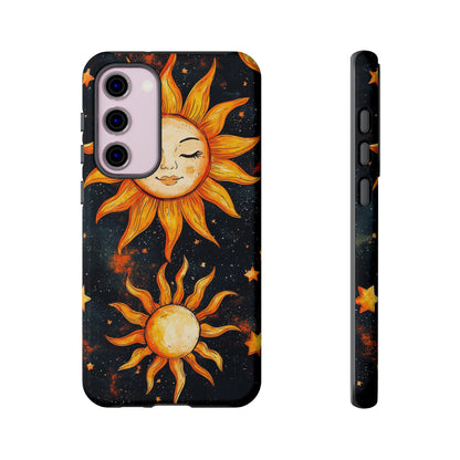 Celestial Sun & Moon Boho Phone Case for iPhone, Pixel & Samsung