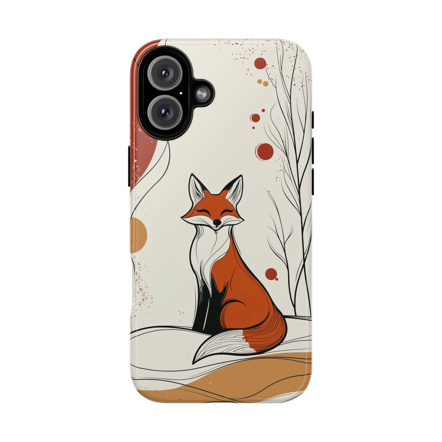 Smiling Fox: Playful Forest Charm Phone Case for iPhone, Samsung & Pixel