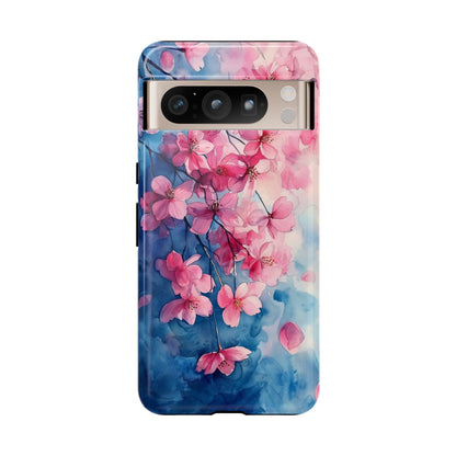 Pastel Petal Rain Watercolor Phone Case for iPhone, google Pixel & Samsung