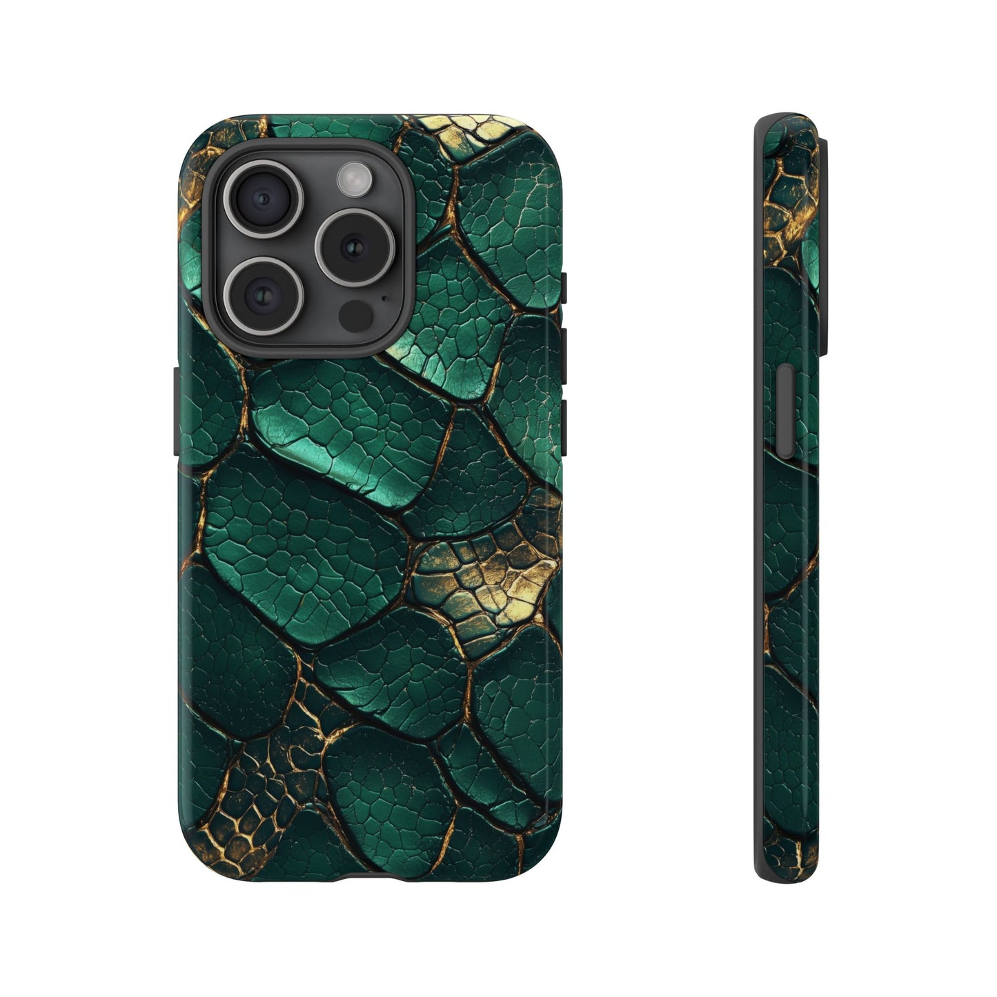Emerald Serpent Snakeskin Phone Case for iPhone, Samsung & Google Pixel