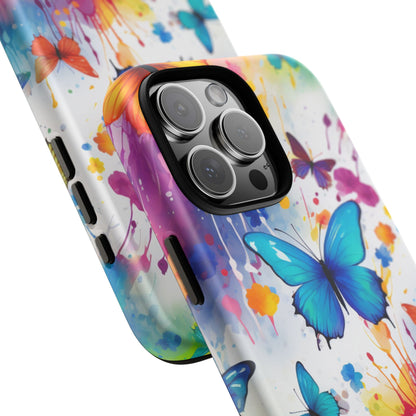 Vibrant Watercolor Butterfly Mobile Case